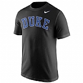 Duke Blue Devils Nike Wordmark WEM T-Shirt - Black,baseball caps,new era cap wholesale,wholesale hats